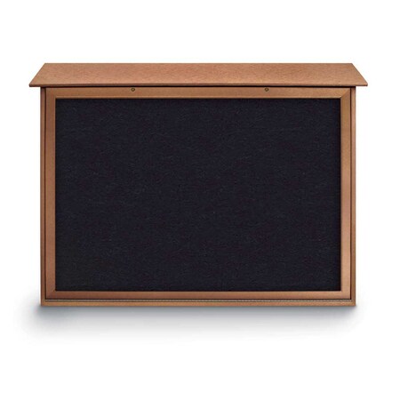 United Visual Products Indoor Enclosed Combo Board, 48"x36", White Frame/Burgundy & Forbo UVCB4836W-BURGUN-FORBO